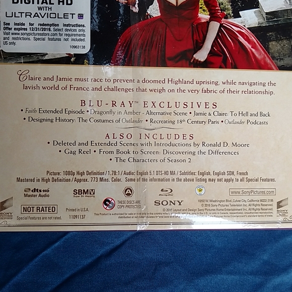 New!! Outlander collector's edition season 2 on Blu-ray - Picture 4 of 4